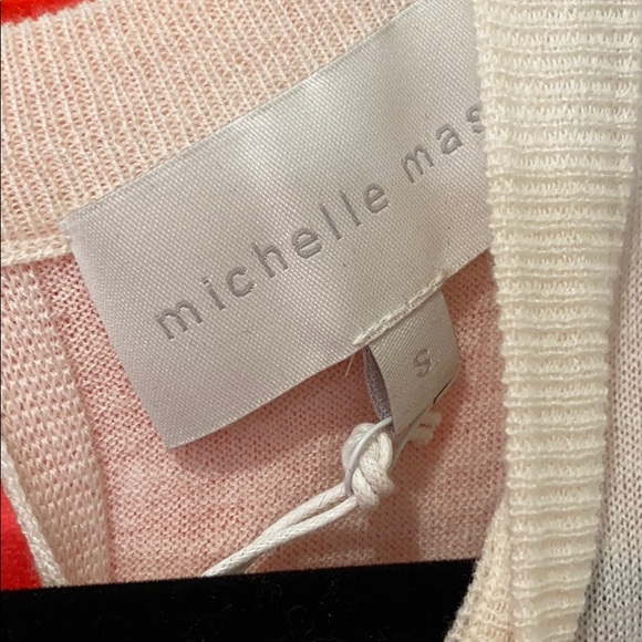 NWT Michelle Mason Cut Out Perfect Sweater Crew - Picture 5 of 7